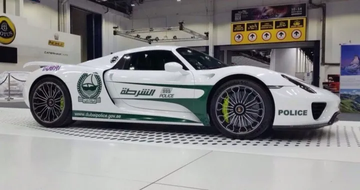 La Porsche 918 Spyder della Polizia di Dubai