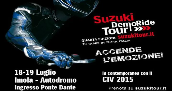Suzuki DemoRide Tour 2015: due nuove sessioni di test