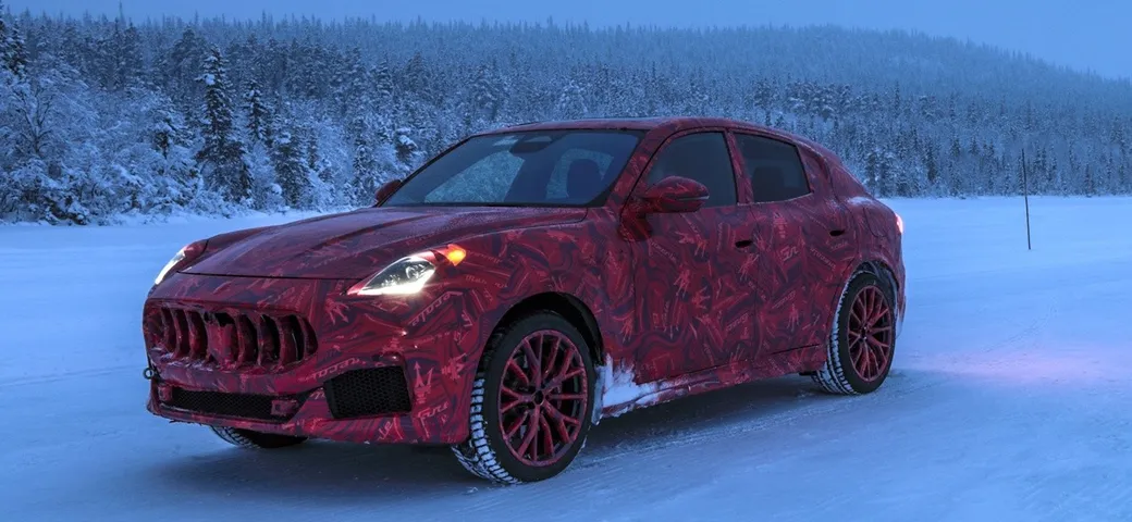 Maserati Grecale: gli ultimi test in Lapponia