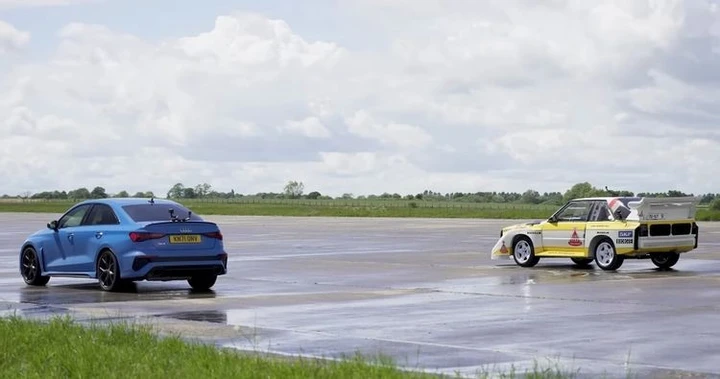Drag race Audi: RS3 VS Sport Quattro S1 Gruppo B [Video]