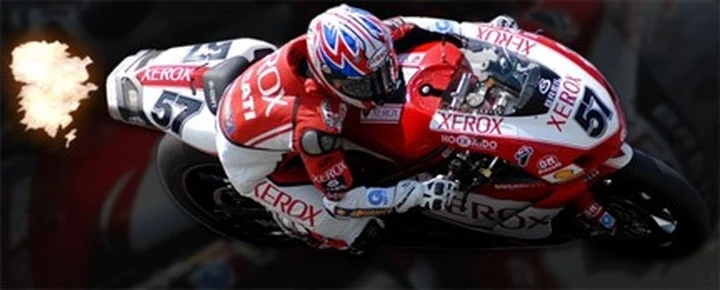 Lanzi Lanzi al debutto sulla Ducati 1098 F08