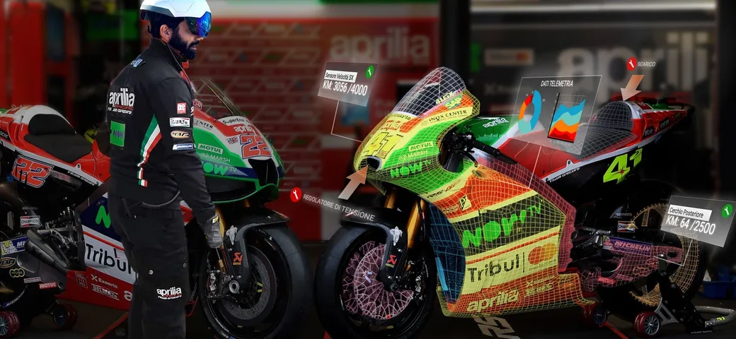 MotoGP: un casco da...realtà virtuale per Aprilia