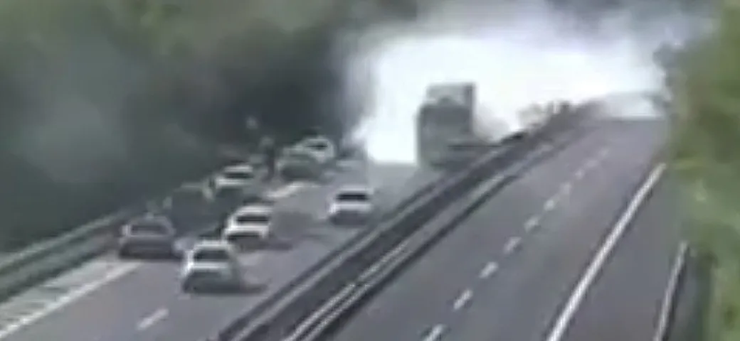 A24: diffuso il video del maxi scontro
