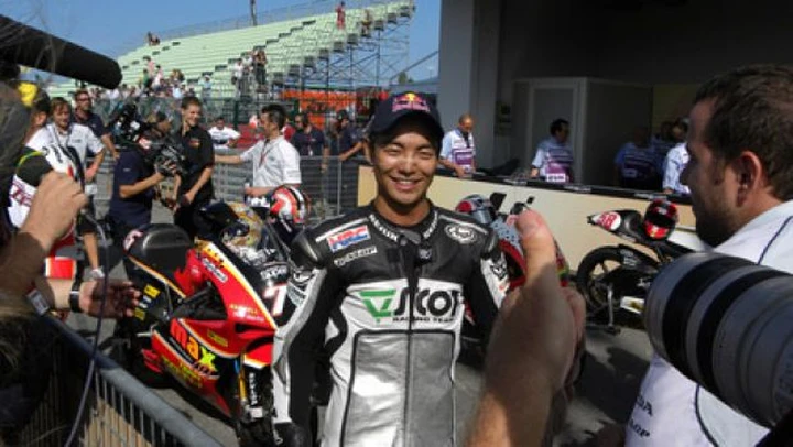 Hiroshi Aoyama in MotoGP nel 2010 con il nuovo team CaffèLatte Honda