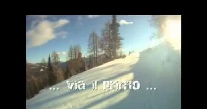 Luca Scassa in vacanza sulla neve