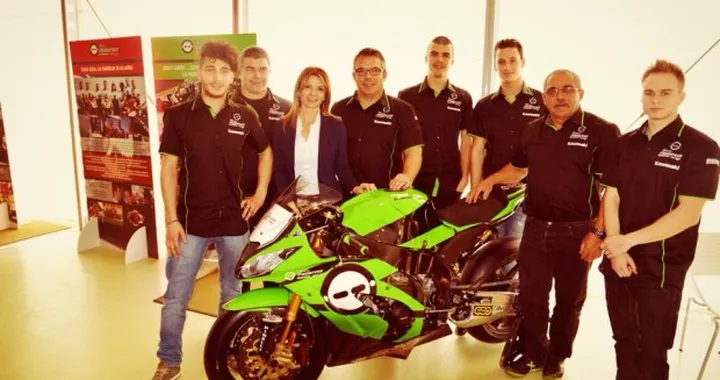 Superbike: le Kawasaki EVO del Team Pedercini a Luca Scassa ed Alessandro Andreozzi