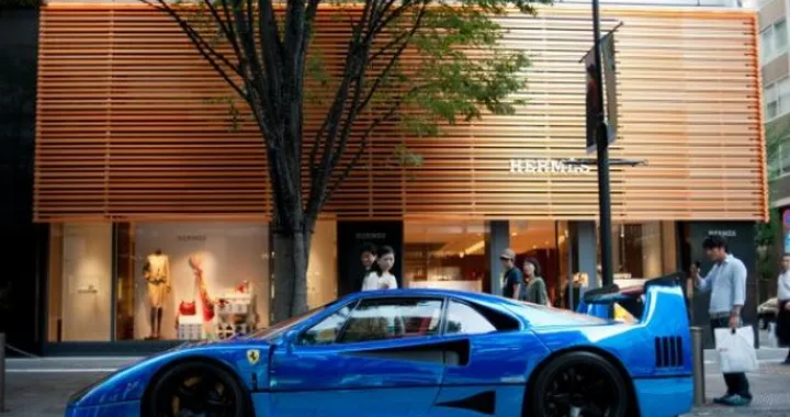 Ferrari F40 Blu Chrome
