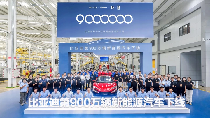 BYD raggiunge quota 9 milioni di veicoli a nuova energia