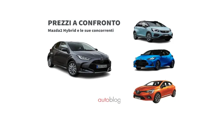 Mazda2 Hybrid: prezzi e promozioni a confronto con le sue concorrenti