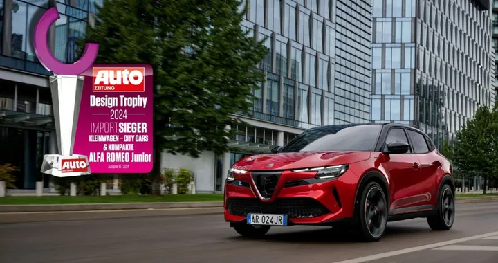 Alfa Romeo Junior premiata per il design in Germania