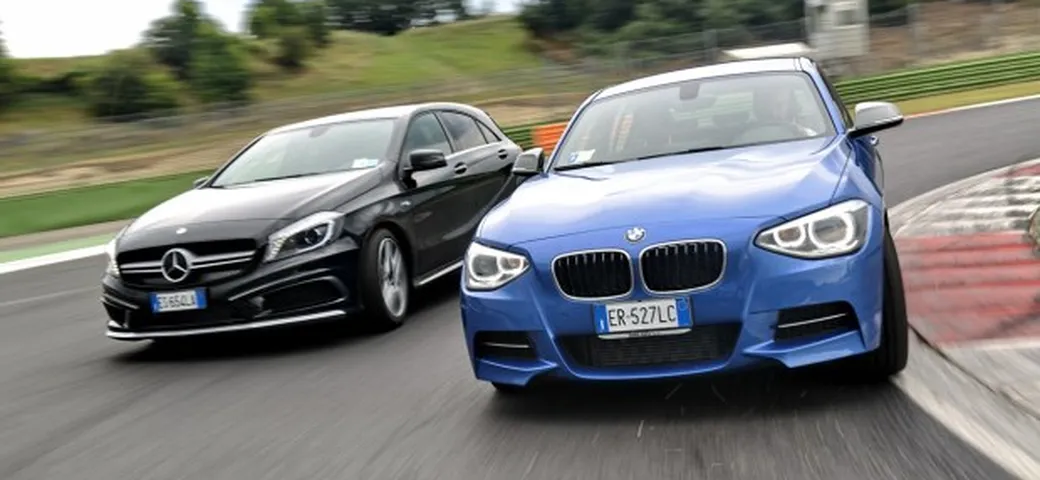 BMW M135 xDrive versus Mercedes A45 AMG: la sfida delle turbo 4x4 in video
