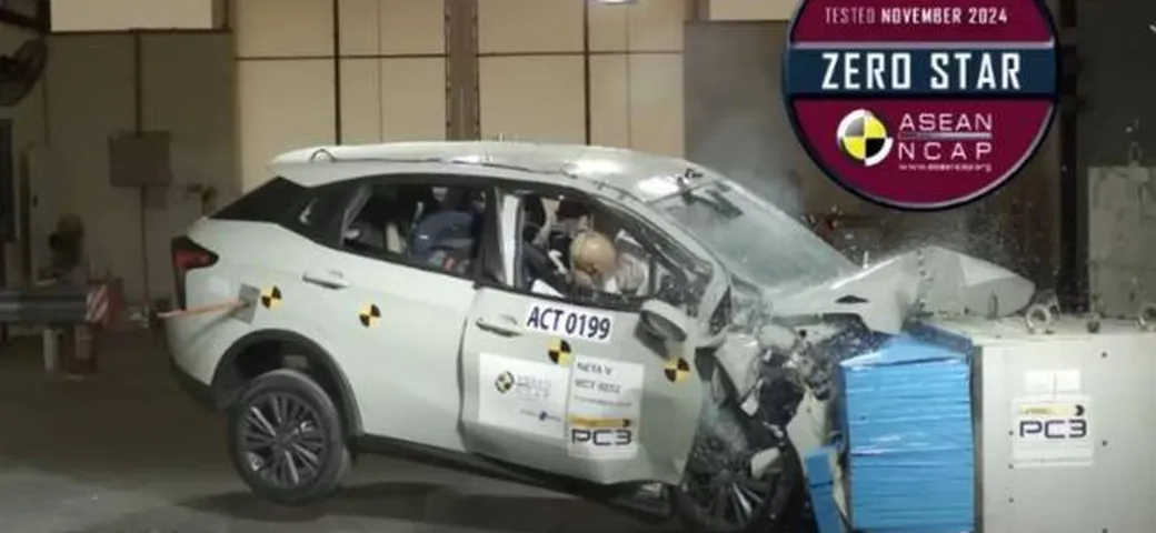 L'auto elettrica cinese che ha ottenuto zero stelle nei crash test