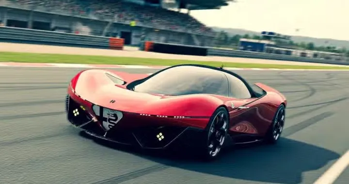 E se la nuova supercar Alfa Romeo fosse così: il render che piace