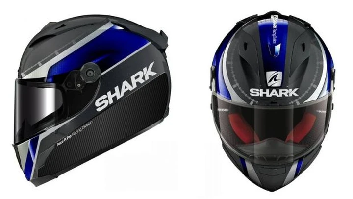 Yamaha e Shark presentano il casco Race-R Pro Carbon 'Race Blu Replica'