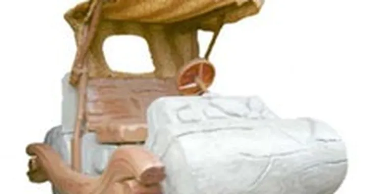 La macchina dei Flintstones in mostra a Torino