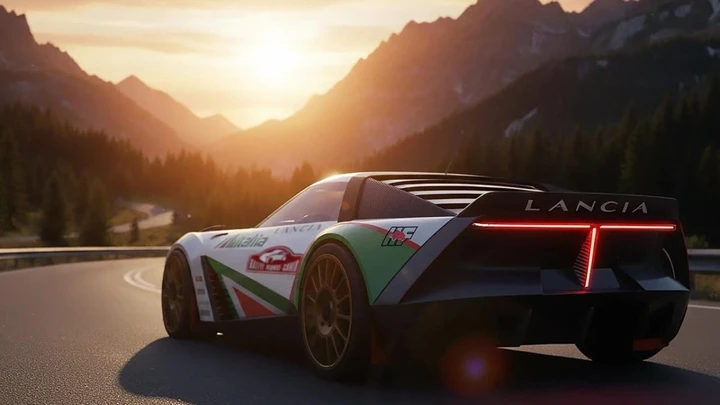 Lancia PuRa Montecarlo, il concept in livrea Alitalia: un sogno