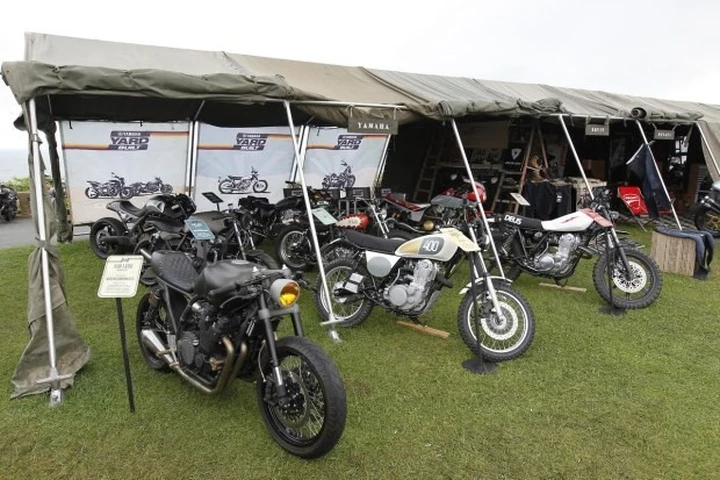 Yamaha a Wheels & Waves 2014 con le sue nuove special Yard Built
