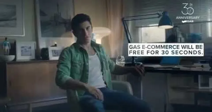 GAS FREE FOR 30 SECONDS