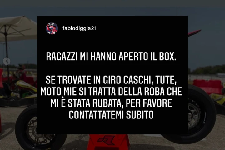 MotoGP, rubate le moto di Fabio Di Giannantonio. L'appello del pilota: 