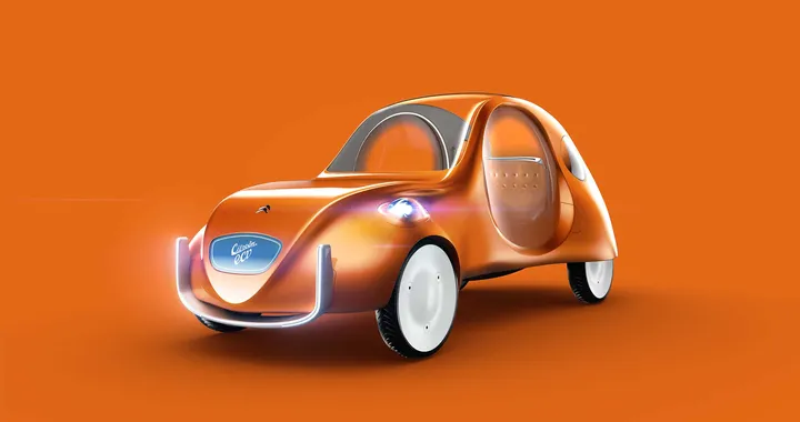 Citroën 2 CV: un designer la immagina come auto elettrica