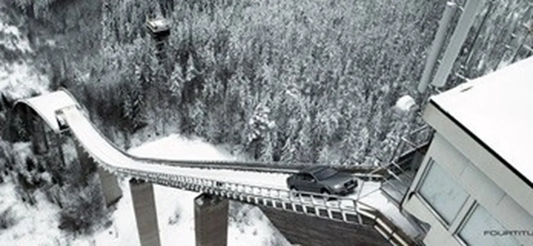 Spot Audi sul trampolino da sci