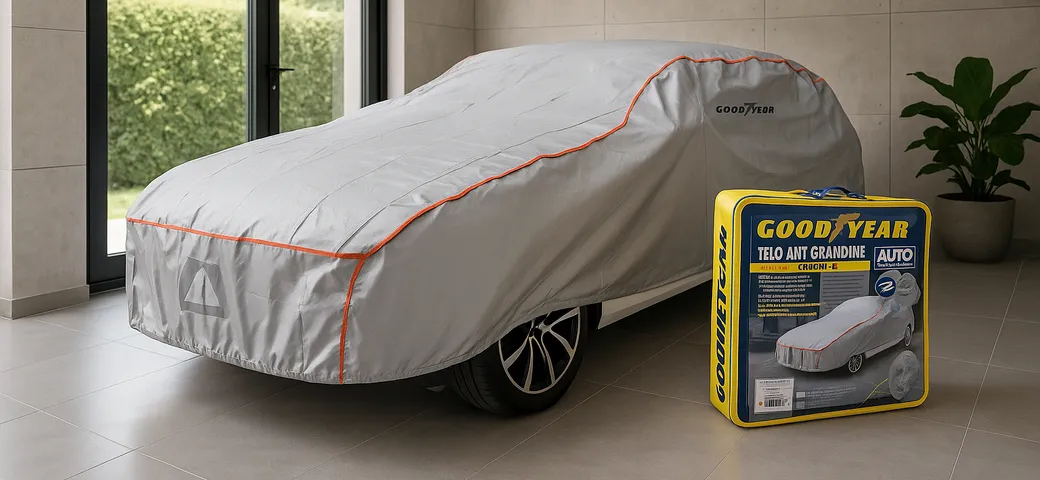 Proteggi la tua auto con Goodyear: offerta speciale sul telo antigrandine su Amazon