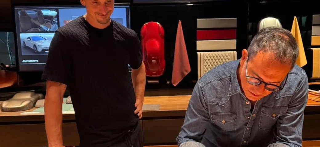 Ibrahimovic trascura il Milan e corre a Maranello per la Ferrari F80