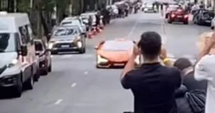 Lamborghini Revuelto violentata su un dissuasore di velocità | Video