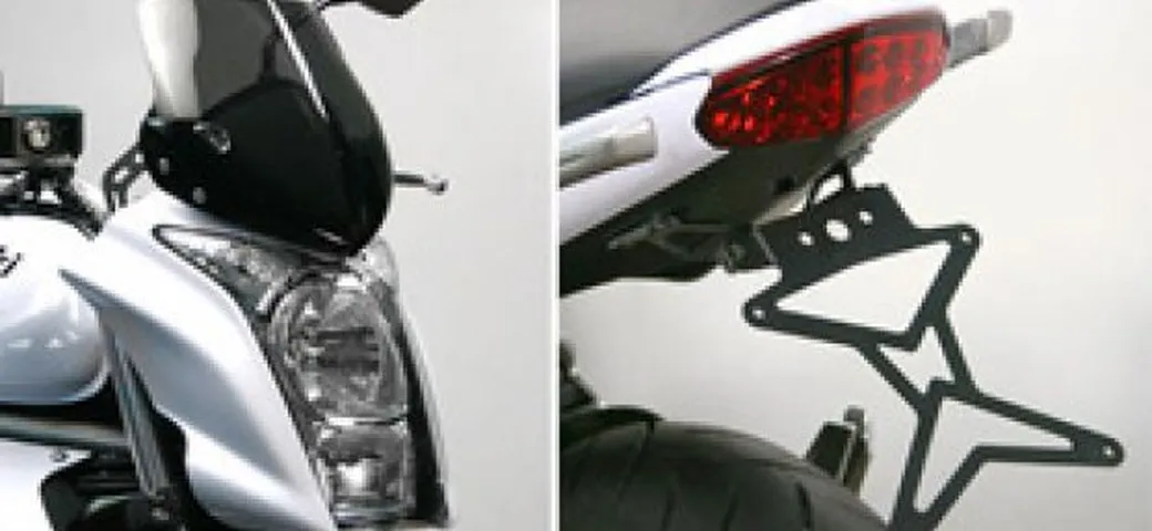 Cupolino e portatarga ad inclinazione regolabile Biondi by Superauto per Kawasaki ER-6n 2009