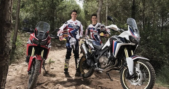 Marquez in sella alla nuova CRF1000L Africa Twin [Video]
