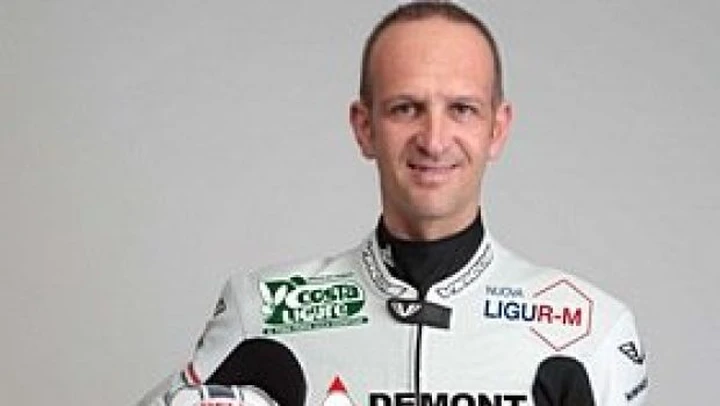 Superstock 1000: Gianni De Matteis in sella all'Aprilia RSV4 del Team Ecodem TRD