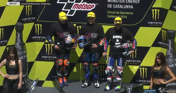 La Moto3 onora Luis Salom. Vittoria di Navarro davanti al “solito” Binder. Bastianini torna sul podio  bruciando Fenati e Bulega